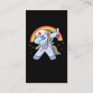 Tarjeta De Visita Enfermera mágica Unicornio Enfermería de estetio