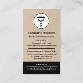 Tarjeta De Visita Enfermera moderna practicante