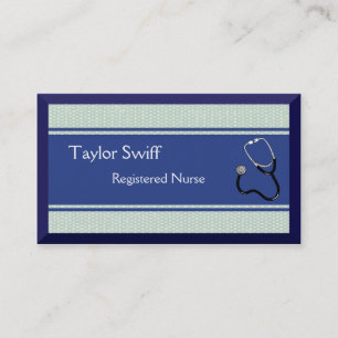 Tarjeta De Visita Enfermera o médico o atención sanitaria médica