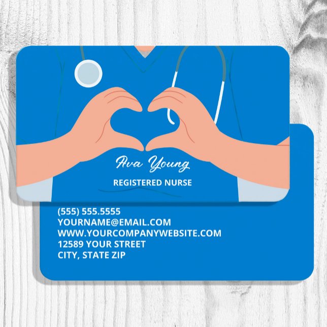 Tarjeta De Visita Enfermera practicante Cuidador (Nurse Practitioner Caregivers)