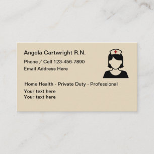 Tarjeta De Visita Enfermera registradoa médica