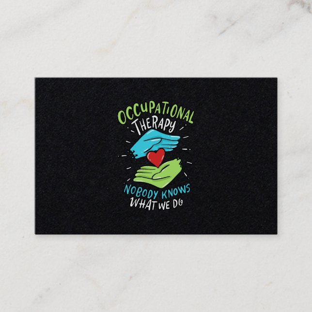 Tarjeta De Visita Enfermera terapeuta ocupacional (Anverso)