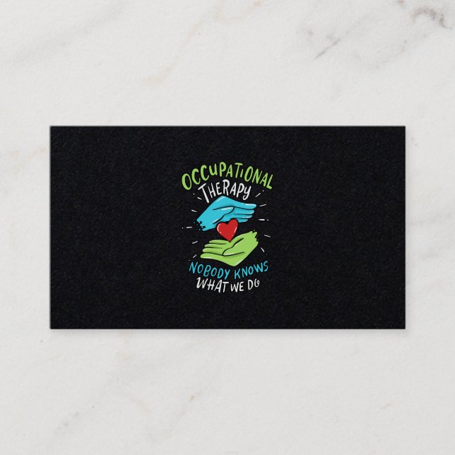 Tarjeta De Visita Enfermera terapeuta ocupacional (Anverso)