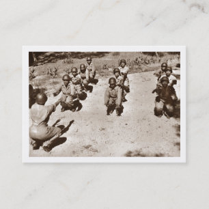 Tarjeta De Visita Enfermeras del negro con el instructor de taladro