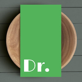 Tarjeta De Visita Enfermería de Médicas de Medicina Verde Moderna