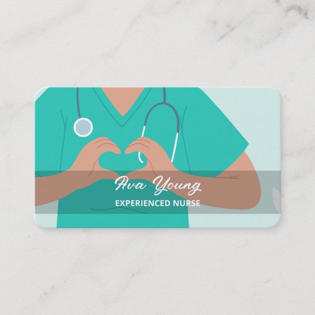 Tarjeta De Visita Enfermería del cuidador (Anverso)