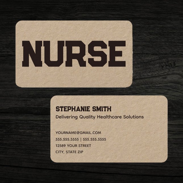 Tarjeta De Visita Enfermero (Nurse Business Cards)
