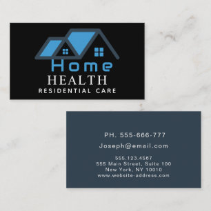 Tarjeta De Visita Enfermero de cuidado de la salud en el hogar