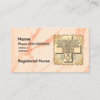Tarjeta De Visita Enfermero de ER de Cross Caduceus
