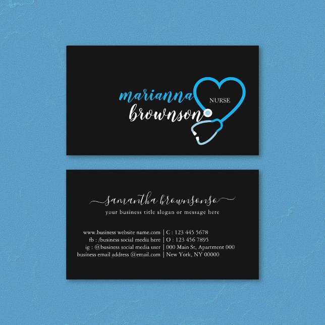 Tarjeta De Visita Enfermero de primeros auxilios y diseño de Médicas (Subido por el creador)