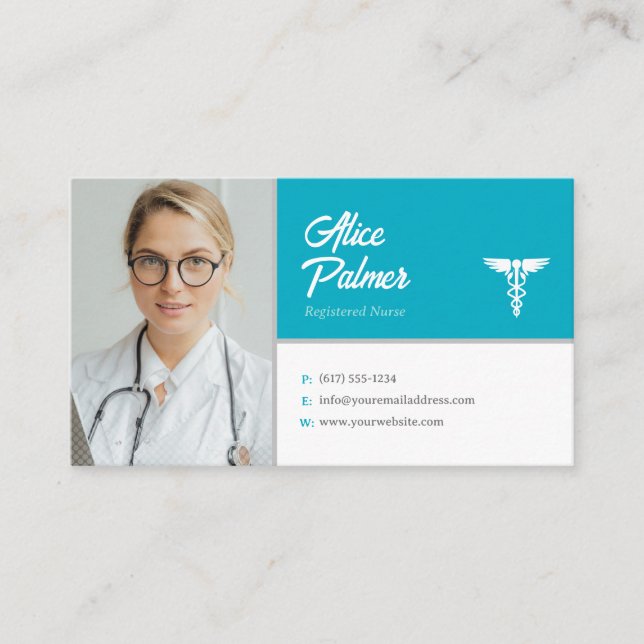 Tarjeta De Visita Enfermero | Profesional médico (Anverso)