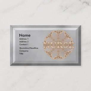 Tarjeta De Visita Enfermero RN de cobre Fancy Caduceus
