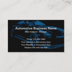 Tarjeta De Visita Enfriador Automotriz Moderno