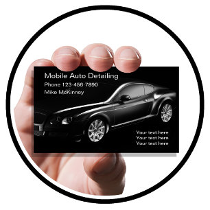 Tarjeta De Visita Enfriamiento de Detallado de Autos