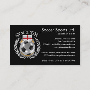 Tarjeta De Visita Engranaje de la fan del fútbol 2016 de Inglaterra