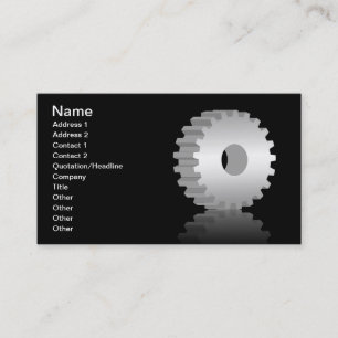 Tarjeta De Visita Engranaje de rueda