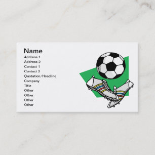 Tarjeta De Visita Engranaje del fútbol
