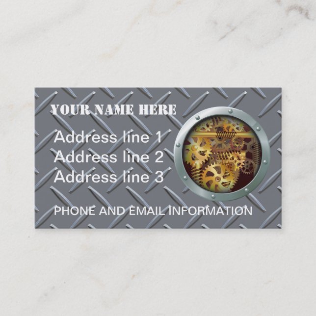 TARJETA DE VISITA ENGRANAJES (Anverso)