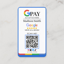 Tarjeta De Visita Enlace de código QR de Google Review