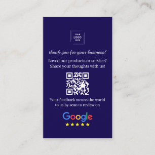 Tarjeta De Visita Enlace de revisión de código QR Estilo de retroali