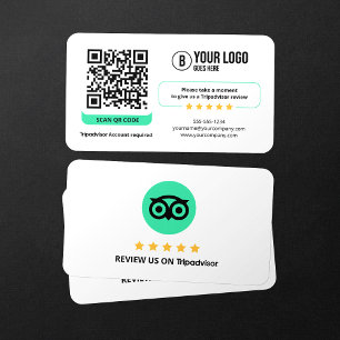 Tarjeta De Visita Enlace de revisión de negocios Reseñas de Tripadvi