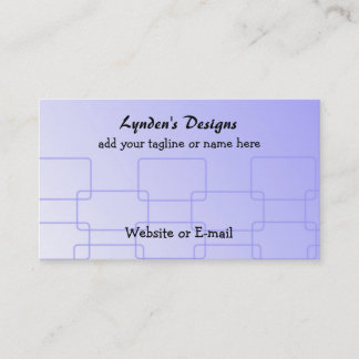 Tarjeta De Visita Enlaces Azules Elegantes