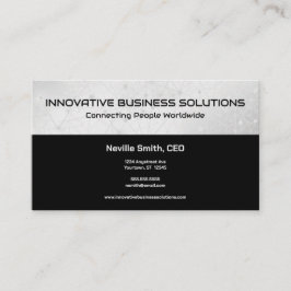 Tarjeta De Visita Enlaces de red grises Tech IT Computadoras