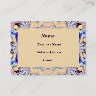 Tarjeta de visita enmarcada veteada