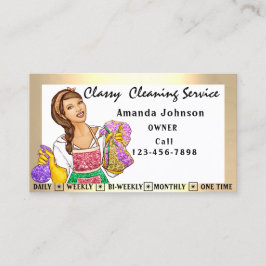 Tarjeta De Visita Enmarcado de servicios de limpieza de oficina de l