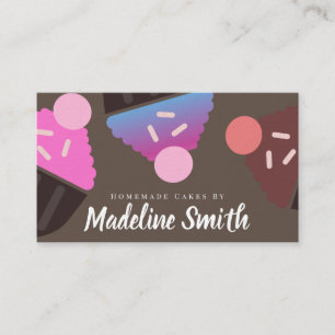 Tarjeta De Visita Enormes pasteles Decoradores Caseros Fabricados En