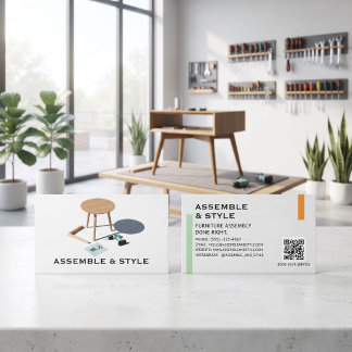 Tarjeta De Visita Ensamblaje de Muebles Modernos