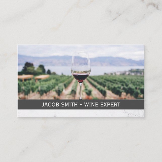 Tarjeta De Visita Ensayos de vino | Winery Stain (Anverso)