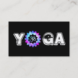Tarjeta De Visita *~* Enseñador de Mandala de yoga, Lotus OM