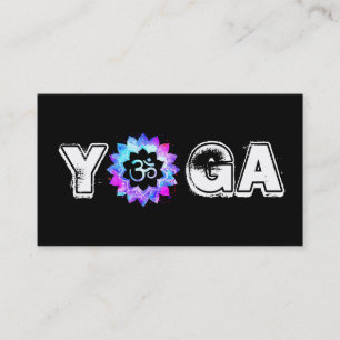 Tarjeta De Visita *~* Enseñador de Mandala de yoga, Lotus OM