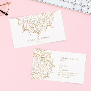 Tarjeta De Visita Enseñador de yoga Mandala