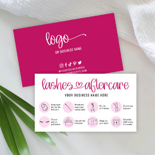 Tarjeta De Visita Enseñanza de cuidado posterior Salón de logotipos 