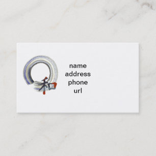 Tarjeta De Visita Enso, armonía con kanji cortó del papel de Orgam