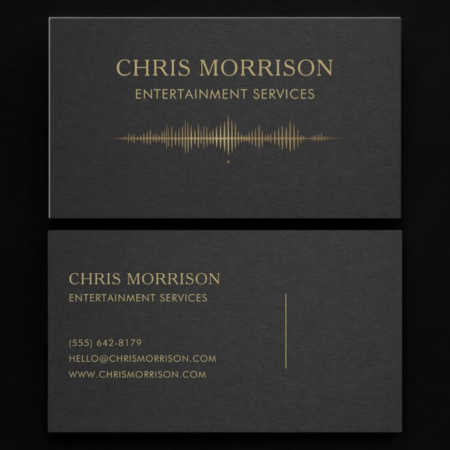 Tarjeta De Visita Entertainment Services Music (Subido por el creador)