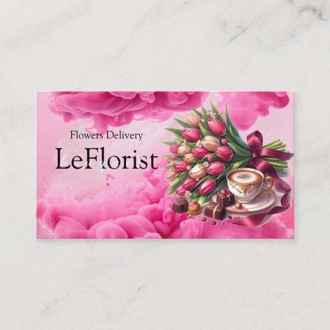 Tarjeta De Visita Entrega de flores (Anverso)