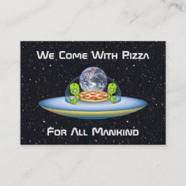 Tarjeta De Visita Entrega de pizza de OVNI personalizable