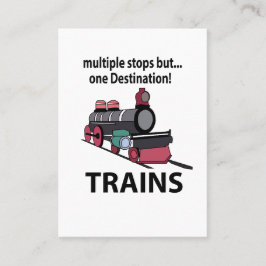 Tarjeta De Visita Entrena Varias Paradas Pero Un Tren De Destino