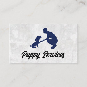 Tarjeta De Visita Entrenador con perro pimienta