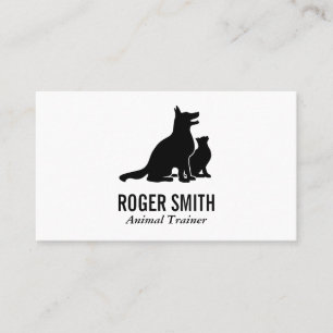 Tarjeta De Visita Entrenador de animales   Cat and Dog Lover