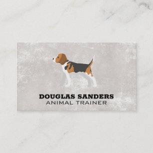 Tarjeta De Visita Entrenador de animales   Logotipo de perro