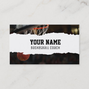 Tarjeta De Visita Entrenador de baloncesto