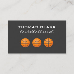 Tarjeta De Visita Entrenador de baloncesto