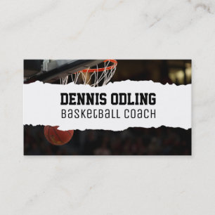 Tarjeta De Visita Entrenador de baloncesto