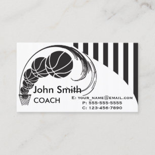 Tarjeta De Visita Entrenador de baloncesto