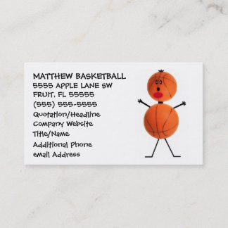 Tarjeta De Visita Entrenador de baloncesto