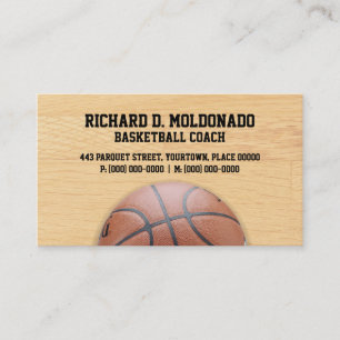 Tarjeta De Visita Entrenador de baloncesto